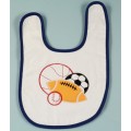 Baby Bib-Sport Balls Applique