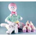 Baby Shower Keepsake Autograph Doll & Cupcakes-Baby Girl Gift