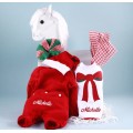 Christmas Outfit, Santa Hat, & Bib Personalized Baby Gift-Girl