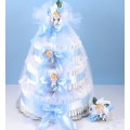 Deluxe Diaper Cake Delight Baby Boy Gift