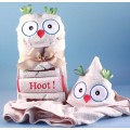 It's a Hoot Hooded Towel Personalized Baby Gift