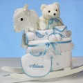 Personalized Rocking Horse Baby Boy Gift