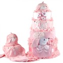Pretty as a Poodle Diaper Cake Baby Girl Gift