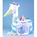 "Stork Delivers" Baby Boy Diaper Cake