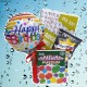 Birthday Gift for Men and Women with Puzzle Books and Popcorn