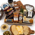 Charcuterie Board with Meat & Cheese Gift Basket