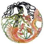 24 inch Painted Mermaid & Fish - Caribbean Craft