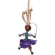 Recycled Glass and Raffia African Spirit Mama Ornament - Global Mamas (H)