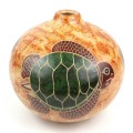 4 inch Tall Vase - Turtle on Sand - Esperanza en Accion