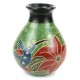 5 inch Tall Vase - Green Bird - Esperanza en Accion