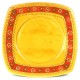 Hand-painted Square Plate in Honey - Encantada