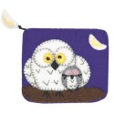 Felt Coin Purse - Night Owls - Wild Woolies (P)