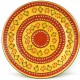 Hand-painted Round Plate in Red - Encantada