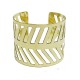 Chevron Path Cuff - gold - WorldFinds