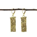 Rectangle Cubist Earrings - gold - WorldFinds