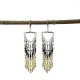 Mixed Metal Chevron Earrings - WorldFinds
