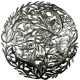 Four Lizards Metal Drum Art Wall Hanging - Croix des Bouquets