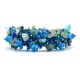 Magnetic Stone Caterpillar Bracelet Blue - Lucias Imports (J)