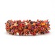 Magnetic Stone Caterpillar Bracelet - Merlot - Lucias Imports (J)
