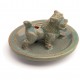 Incense Burner Glazed Snow Lion - Tibet Collection