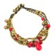 Bohemian Tear Drop Anklet Red/Black - Global Groove (J)