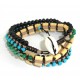 Mens Vegan Wrap Bracelet - Wise Truth - Global Groove (J)