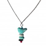 Bird Pebble Necklace Turquoise - Imani Workshop (J)