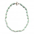 Single Strand Magazine Bead Necklace Seafoam - Imani Workshop (J)