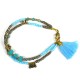 Kerala Tassel Bracelet Cloud - Global Groove (J)