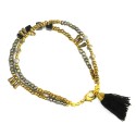 Kerala Tassel Bracelet Raven - Global Groove (J)