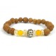 Citrine Padme Hum Wrist Mala Bracelet - Global Groove (J)