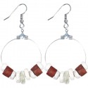 Down to Earth Earrings White - Global Mamas