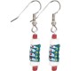 Hand Painted Earrings Teal - Global Mamas