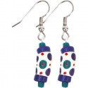 Hand Painted Earrings White - Global Mamas