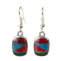 Diagonal Stone Drop Earrings - Artisana