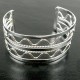 Silver Overlay Cuff - Wave - Artisana
