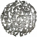 24-inch Rara Band Metal Wall Art - Croix des Bouquets