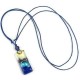 Sand and Sea Fused Glass Pendant Necklace - Tili Glass