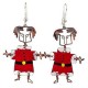 Dancing Girl Santa Earrings - Creative Alternatives