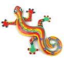Eight Inch Serious Stripe Metal Gecko - Caribbean Craft