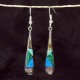 Stone and Shell Tear Drop Earrings - Artisana