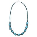 Recycled Glass Marble Necklace in Teal - Global Mamas