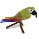 Handmade Beaded Parrot on Branch - South Africa