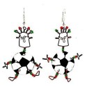 Dancing Girl Soccer Earrings - Creative Alternatives