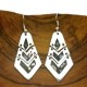 Articulated Mother of Pearl Inlay Alpaca Silver Earrings - Artisana
