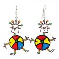 Dancing Girl Beach Ball Earrings - Creative Alternatives