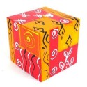 Hand-Painted Cube Candle - Zahabu Design - Nobunto