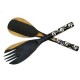 Ebony Wood Salad Serving Set - Jedando Handicrafts