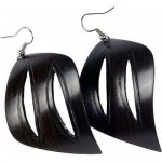 African Blackwood Leaf Earrings - BaobArt