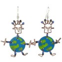 Dancing Girl World Earrings - Creative Alternatives